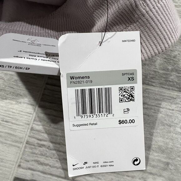 Nike Women's Sportswear Phoenix Fleece High Waisted 2" Logo Shorts FN2821-019 XS - Picture 2 of 9